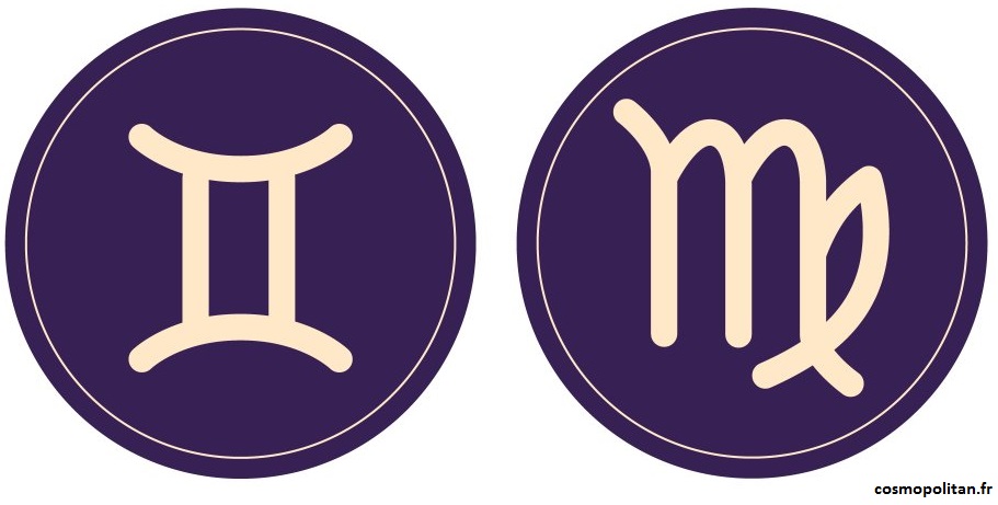Compatibilité entre le signe astrologique du gémeau et la vierge : ils sont peu démonstratifs mais peuvent compter l'un sur l'autre
