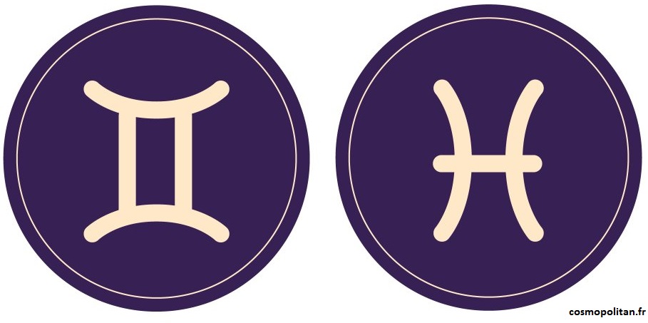 Compatibilité entre le signe astrologique du gémeau et le signe du poissons